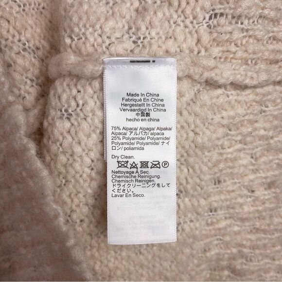 J. Crew Alpaca Cuffed Mockneck Sweater in Ivory - Picture 10 of 11